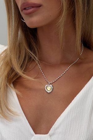 Wishes Granted Dainty Pendant Necklace Silver / Yellow