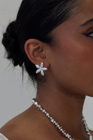 Torquil Earrings Silver