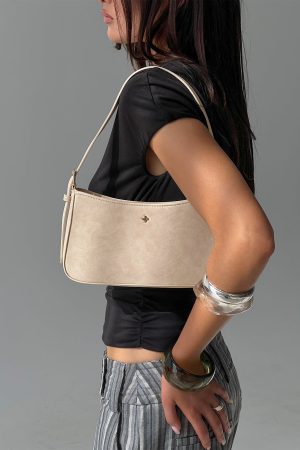 Peta & Jain Lilu Bag Cream Faux Suede
