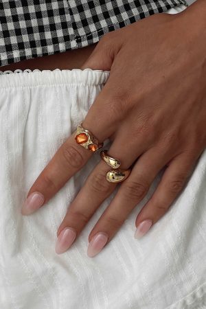 Rich Spirit Ring Pack Gold / Orange