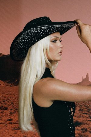 Tennessee Diamante Cowboy Hat Black