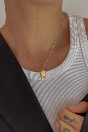 Scottson Gold Plated Pendant Necklace
