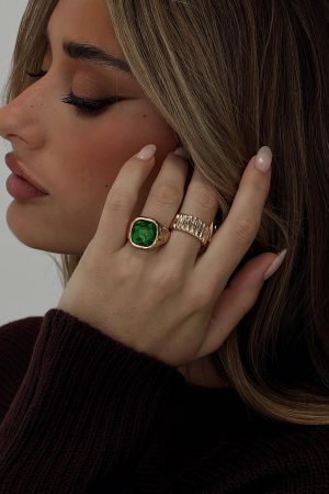 Think Fast Ring Set Gold