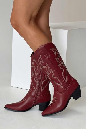 Therapy Clayton Boots Maroon