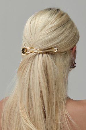 In The World Hair Clip Gold