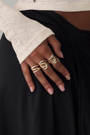 Maddalyn Ring Pack Gold