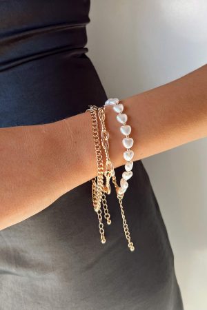 Davide Bracelet Pack Gold
