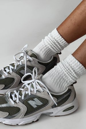 Sama Slouch Sock White