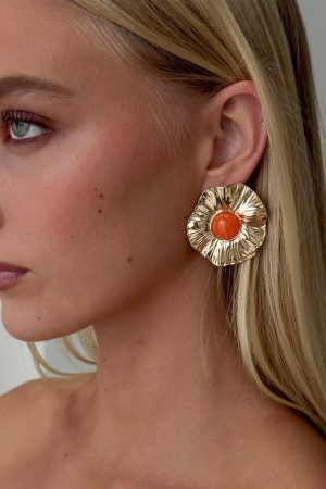 Spend The Night Stud Earrings Gold