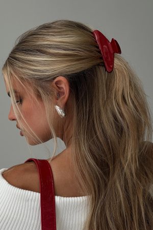 Caterina Hair Clip Red