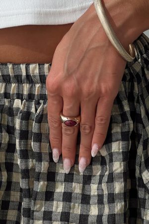 The Gamble Ring Gold / Red