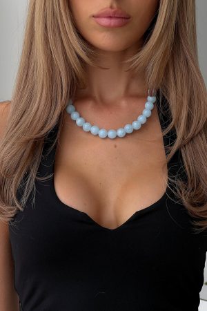 Orlynn Beaded Necklace Blue