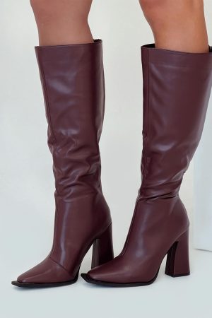 Keeley Boots Matte Burgundy
