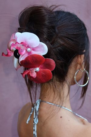 Calderra Orchid Hair Clips Pink