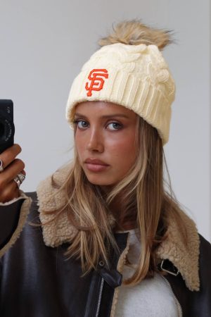 San Francisco Giants Knit Beanie Cream