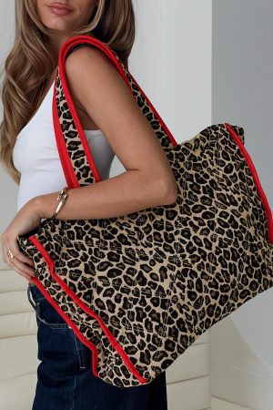 Jovie Tote Bag Leopard / Red