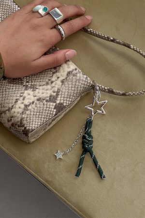 What A Star Keychain Silver