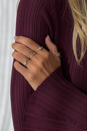 Symmetry Ring Pack Gold