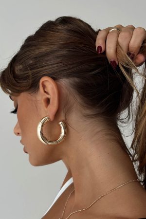 Samwell Chunky Earrings Gold