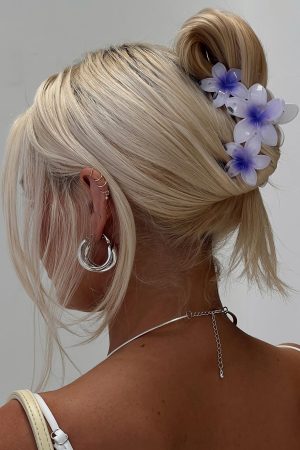 Chianti Frangipani Claw Clip Purple
