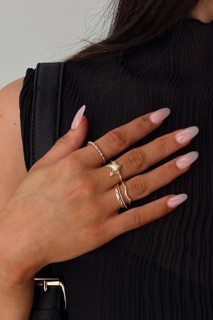 Casen Ring Set Gold