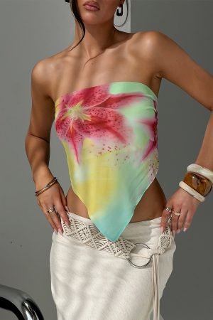 Nellie Hair Scarf Aqua Tropical
