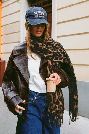 London Town Scarf Leopard