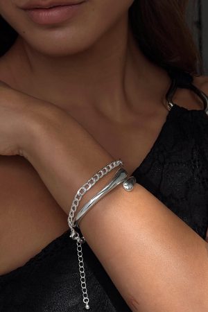 Elle Bracelet Set Silver