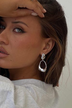 Whirl Earrings Silver