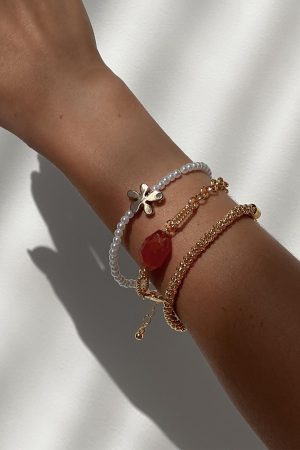 Bleeker Flower Bracelet Pack Gold
