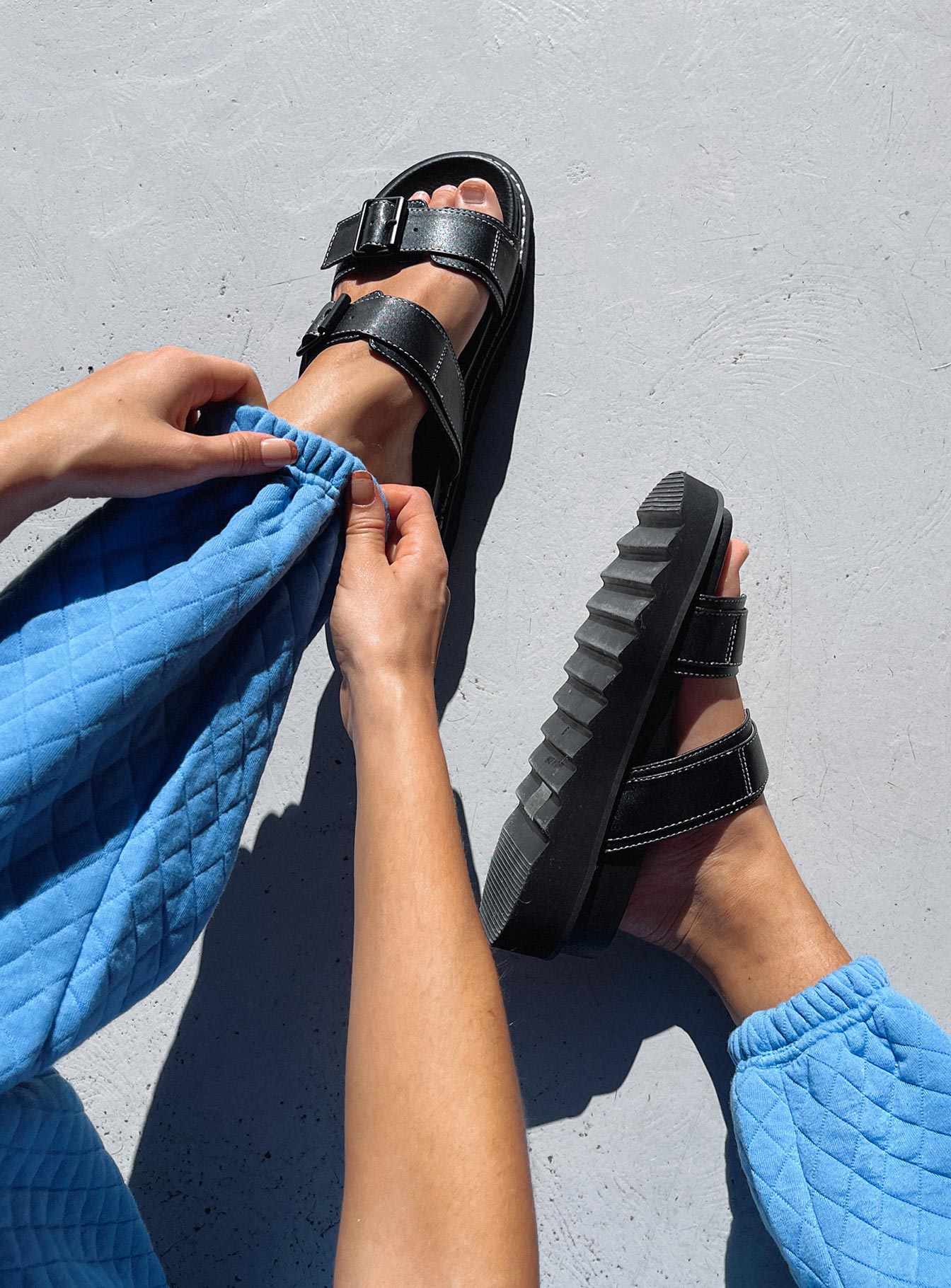 Ma Belle Sandals Contrast Stitch - Image 5