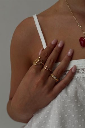 Better Together Ring Set Gold