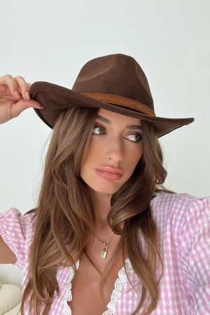 Country Girl Cowboy Hat Brown