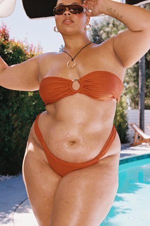 Janea Bikini Bottoms Rust Curve