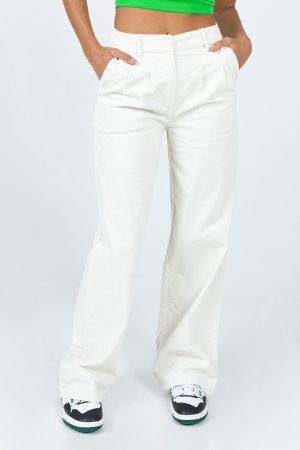 Archer Pants Corduroy White