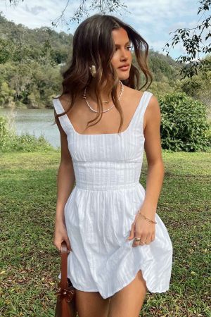 Lorinda Mini Dress White