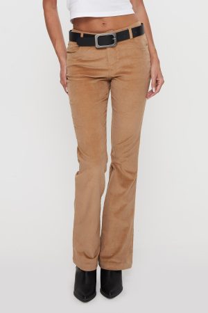 Troubadour Low Waist Jeans Tan