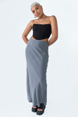 Jodie Maxi Skirt Grey