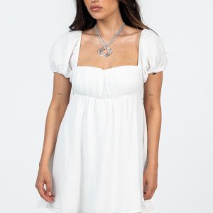 Let's Dance Mini Dress White Petite