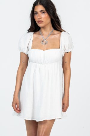 Let's Dance Mini Dress White Petite