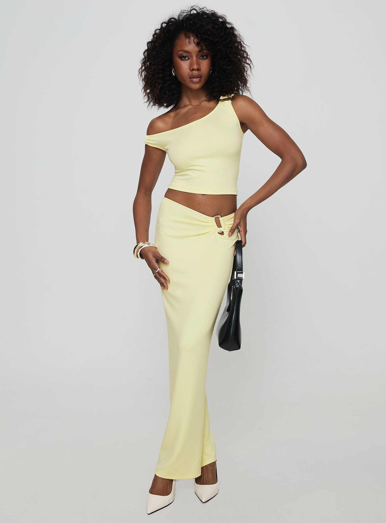 Whiley Maxi Skirt Cream - Image 2