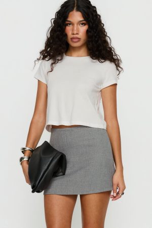 Ynes Mini Skirt Grey