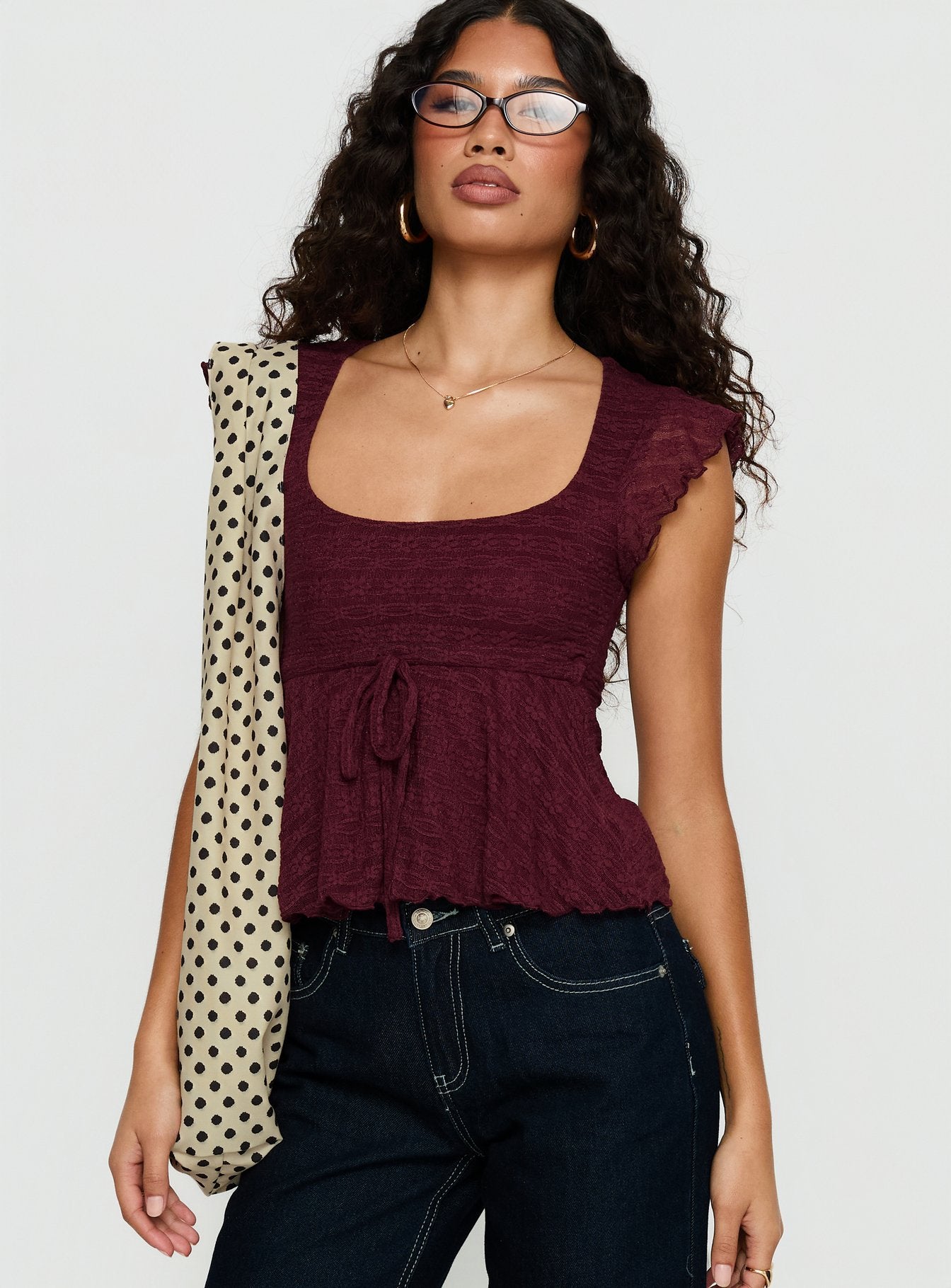 Auroraah Frill Top Cherry - Image 2