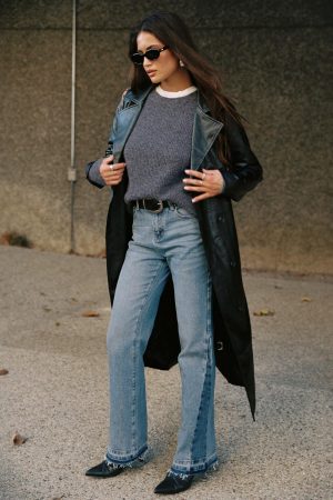 Farleigh High Rise Flared Jeans Blue