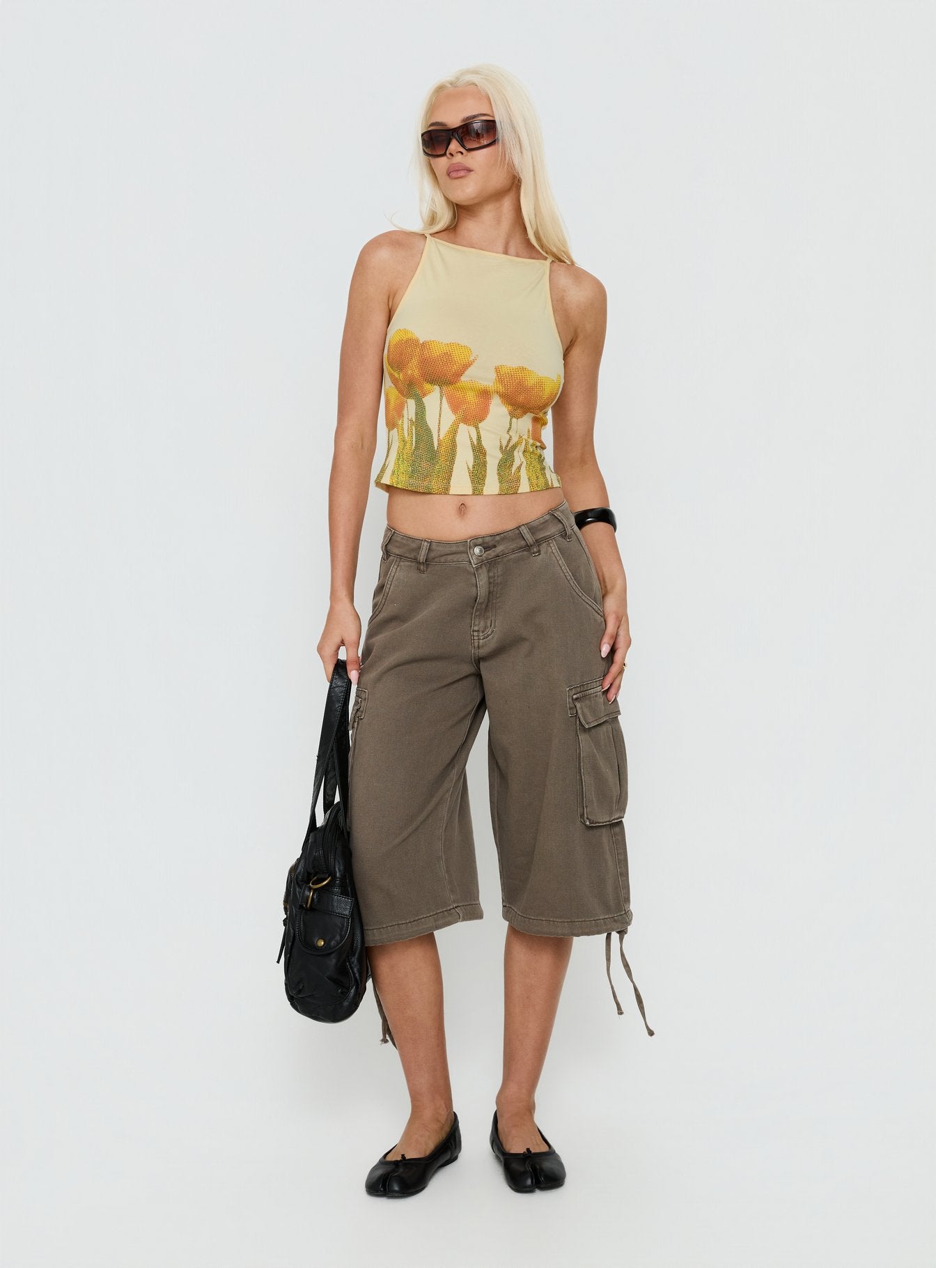 Dudley Vest Top Buttermilk Blurry Tulip - Image 2