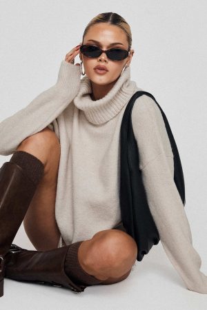 Oswin Turtleneck Sweater Oatmeal