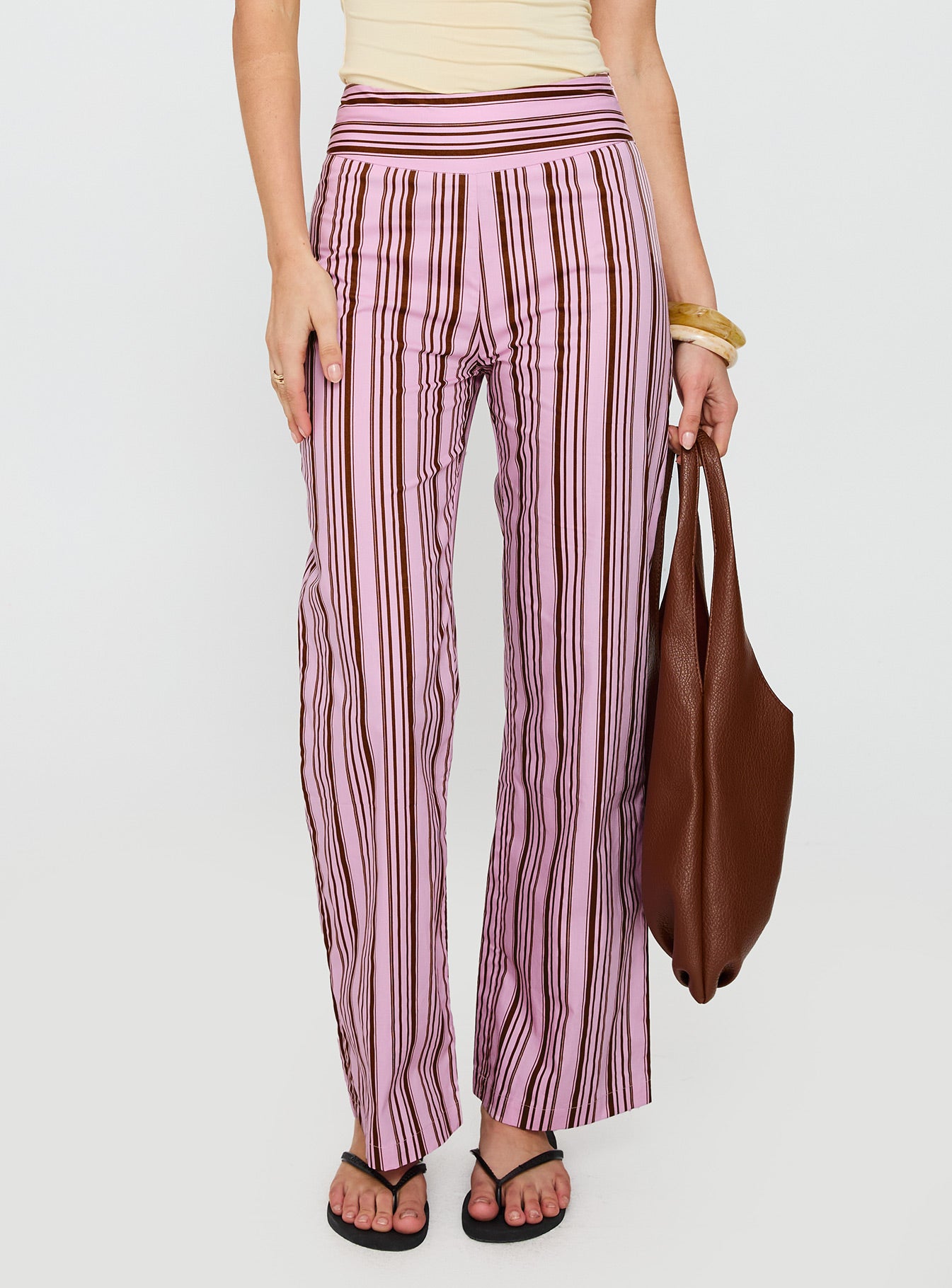 Leocadie Pants Pink Stripe - Image 2