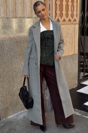 Lovergirl Longline Coat Grey