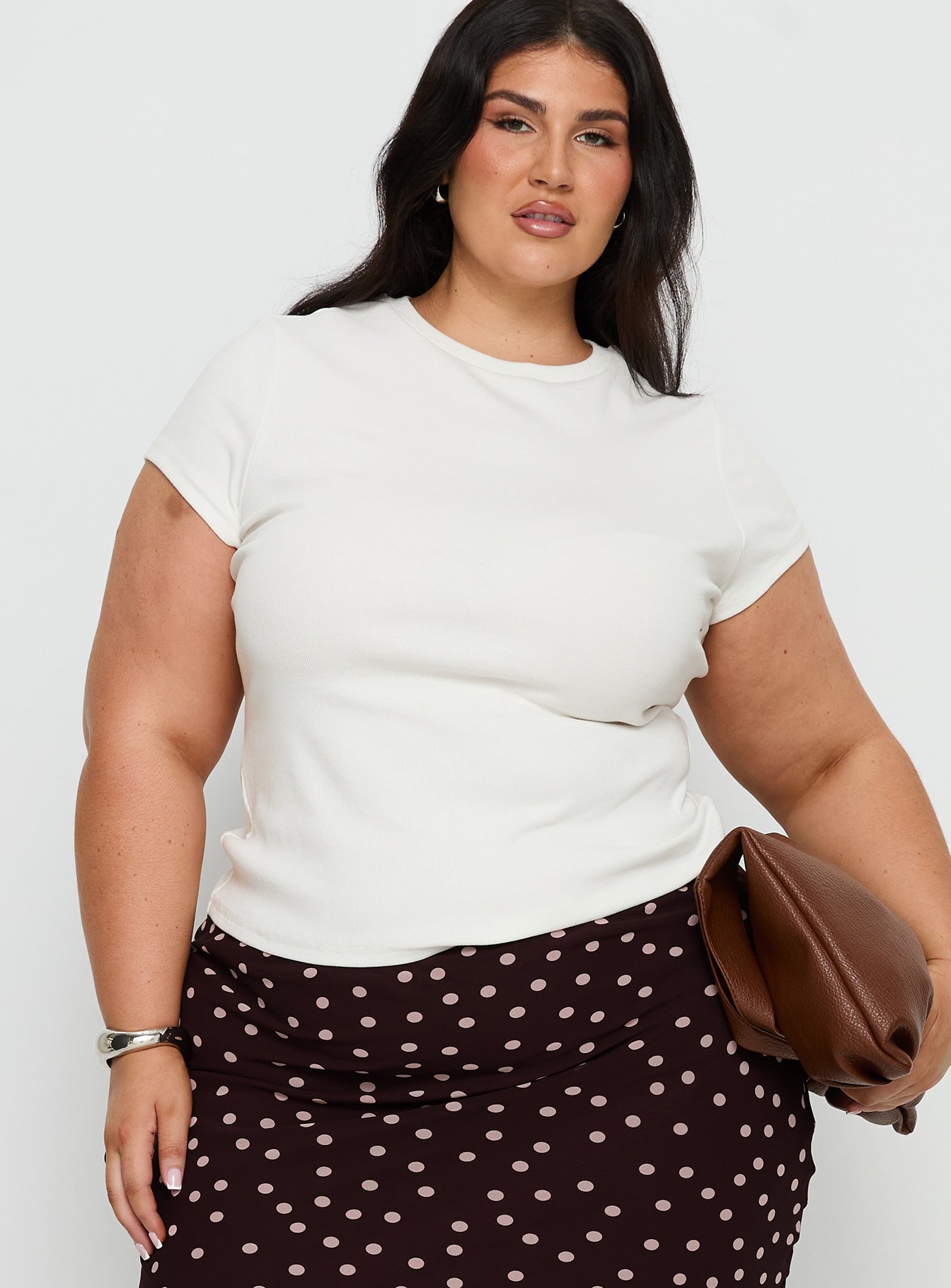 Baseline Longline Rib Top White Curve - Image 2