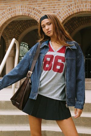 Goldsmith Denim Bomber Jacket Mid Wash